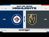 NHL Highlights | Jets vs. Golden Knights - Oct. 30, 2022