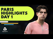 Murray vs Simon in Epic; Fritz, Sinner, Cilic Feature | Paris 2022 Day 1 Highlights