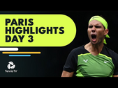 Nadal Battles Paul; Alcaraz, Medvedev, Tsitsipas All in Action | Paris 2022 Day 3 Highlights