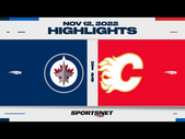 NHL Highlights | Jets vs. Flames - November 12, 2022