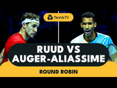 Casper Ruud Takes On Felix Auger-Aliassime | Nitto ATP Finals 2022 Highlights