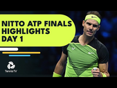 Fritz Faces Nadal in Debut; Auger-Aliassime Takes On Ruud | Nitto ATP Finals 2022 Highlights Day 1
