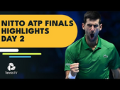 Djokovic Takes On Tsitsipas; Rublev Against Medvedev | Nitto ATP Finals 2022 Highlights Day 2