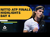 Tsitsipas Battles Medvedev; Djokovic Against Rublev | Nitto ATP Finals 2022 Highlights Day 4