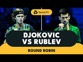 Novak Djokovic vs Andrey Rublev Highlights | Nitto ATP Finals 2022