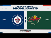 NHL Highlights | Jets vs. Wild - November 23, 2022