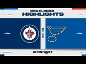 NHL Highlights | Jets vs. Blues - December 8, 2022