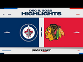 NHL Highlights | Jets vs. Blackhawks - December 9, 2022