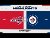 NHL Highlights | Capitals vs. Jets - December 11, 2022