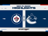 NHL Highlights | Jets vs. Canucks - December 17, 2022