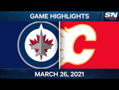 NHL Game Highlights | Jets vs. Flames – Mar. 26, 2021