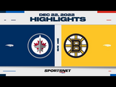 NHL Highlights | Jets vs. Bruins - December 22, 2022