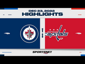 NHL Highlights | Jets vs. Capitals - December 23, 2022