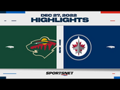 NHL Highlights | Wild vs. Jets - December 27, 2022