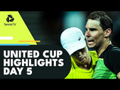 Nadal Faces De Minaur: Swiatek vs Bencic; Tsitsipas & Zverev Play | United Cup 2023 Day 5 Highlights