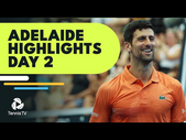 Djokovic In Doubles Action, Rune, Auger-Aliassime Also Feature | Adelaide 2023 Day 2 Highlights