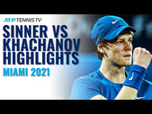 Jannik Sinner vs Karen Khachanov Highlights | Miami Open 2021