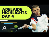 Medvedev Faces Kecmanovic, Khachanov Battles Draper & More | Adelaide 2023 Day 4 Highlights