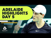 Djokovic, Sinner Headline; Shapovalov & Korda Feature | Adelaide 1 2023 Day 5 Highlights