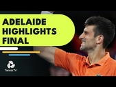 Novak Djokovic vs Sebastian Korda EPIC  | Adelaide 2022 Final Highlights