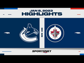 NHL Highlights | Canucks vs. Jets - January 8, 2023