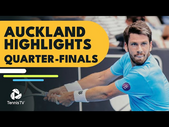 Norrie Battles Giron; Gasquet, Goffin & More | Auckland 2023 Quarter-Finals Highlights