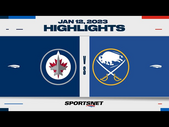 NHL Highlights | Jets vs. Sabres - January 12, 2023