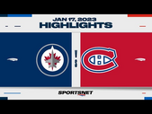 NHL Highlights | Jets vs. Canadiens - January 17, 2023