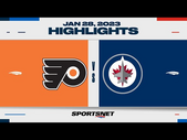 NHL Highlights | Flyers vs. Jets - January 28, 2023
