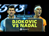 22(!) Novak Djokovic vs Rafael Nadal Amazing Points 