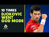 10 Times Novak Djokovic Went GOD MODE! 