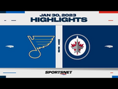 NHL Highlights | Blues vs. Jets - January 30, 2023
