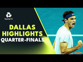 Fritz Battles Giron; Wolf and Tiafoe Clash | Dallas 2023 Quarter-Final Highlights