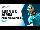 Fognini Faces Djere; Pella, Cachin, Martinez All in Action | 2023 Buenos Aires Day 1 Highlights