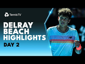 Sock Faces ATP Debutant Pecotic | Shelton, Wolf, Giron Feature | 2023 Delray Beach Day 2 Highlights