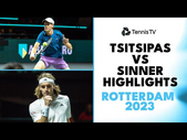Stefanos Tsitsipas Battles Jannik Sinner | Rotterdam 2023 Highlights