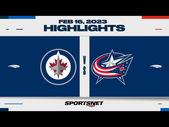 NHL Highlights | Jets vs. Blue Jackets - February 16, 2023