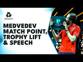 Daniil Medvedev Match Point, Trophy Lift & Speech! | Rotterdam 2023