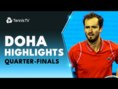 Medvedev, Murray, Rublev & Auger-Aliassime All In Action | Doha 2023 Quarter-Finals Highlights