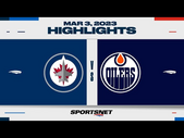 NHL Highlights | Jets vs. Oilers - March 3, 2023
