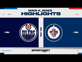 NHL Highlights | Oilers vs. Jets - March 4, 2023