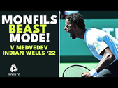 When Gael Monfils Went BEAST MODE vs Medvedev  | Indian Wells 2022 Extended Highlights