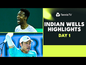Monfils Returns To Tour; Wu Yibing & Bublik Feature | Indian Wells 2023 Day 1 Highlights