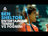 Ben Shelton Entertaining Points vs Fabio Fognini | Indian Wells 2023