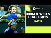 All-Star Action As Medvedev, Zverev, Ruud, Rublev & Tiafoe Play | Indian Wells 2023 Highlights Day 5