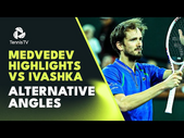 Daniil Medvedev Highlights vs Ilya Ivashka Alternative Angles | Indian Wells 2023