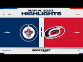 NHL Highlights | Jets vs. Hurricanes - March 14, 2023