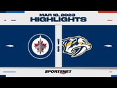 NHL Highlights | Jets vs. Predators - March 18, 2023