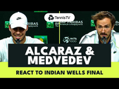 Carlos Alcaraz & Daniil Medvedev React To Indian Wells 2023 Final ️
