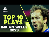 Daniil Medvedev Magic & Carlos Alcaraz Brilliance  | Top 10 Plays From Indian Wells 2023!
